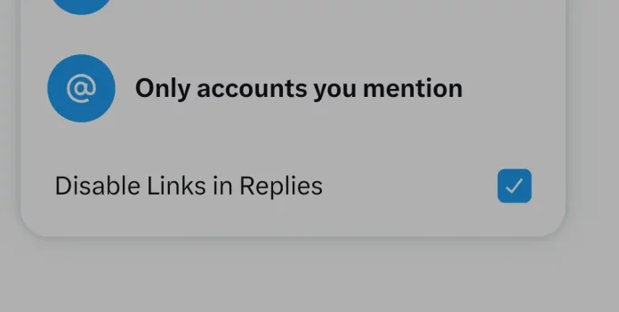 X to Introduce Link-Blocking Option for Replies