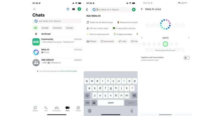 WhatsApp Voice Chat AI Arrives with Ten Voice Options