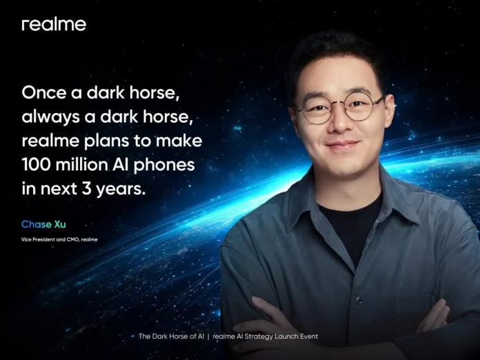 Realme Aims to Ship 100 Million AI Smartphones in Three Years